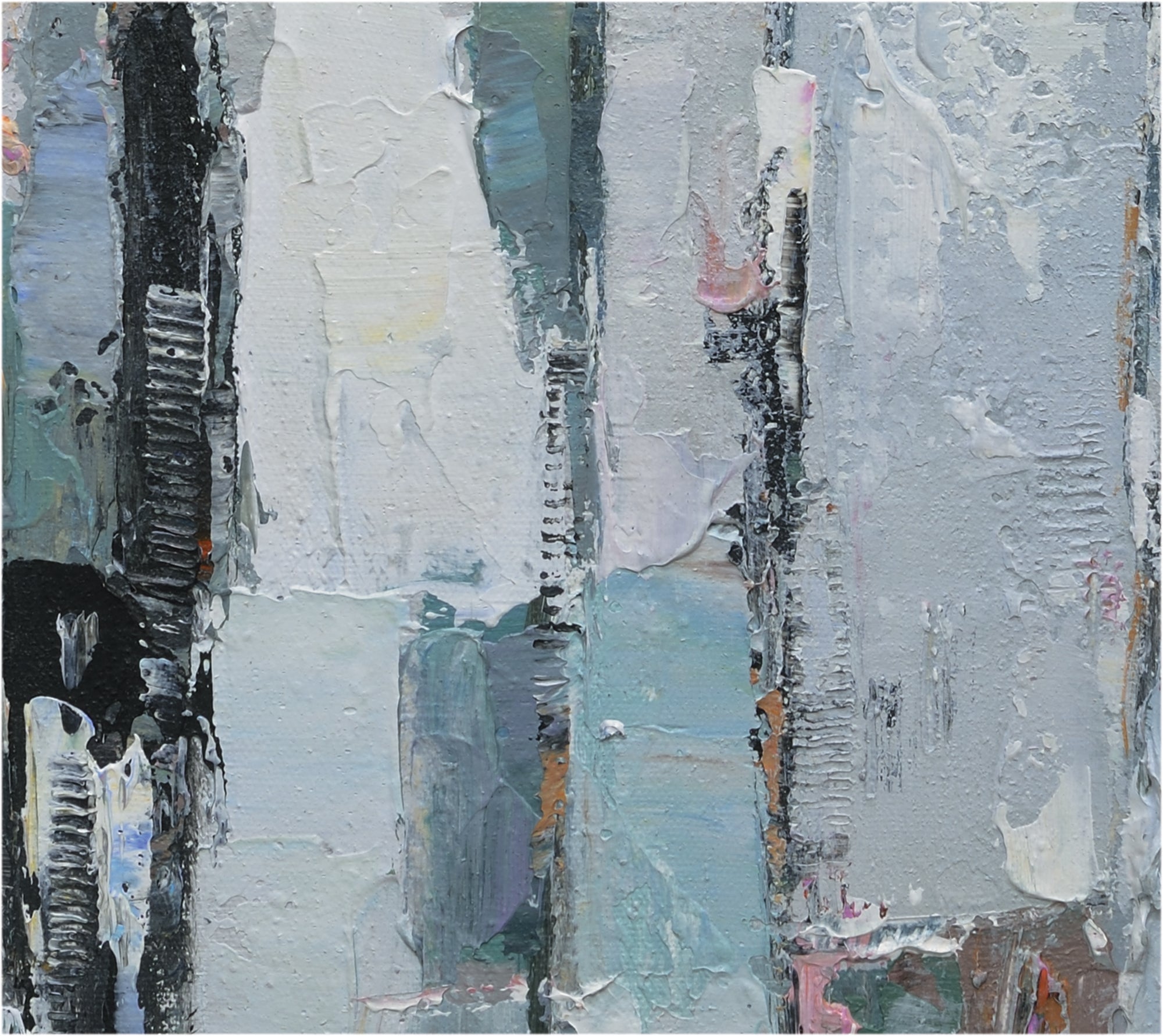 Giclée on Canvas-Modern Gray Theme Abstract Artwork 9220104 image 2