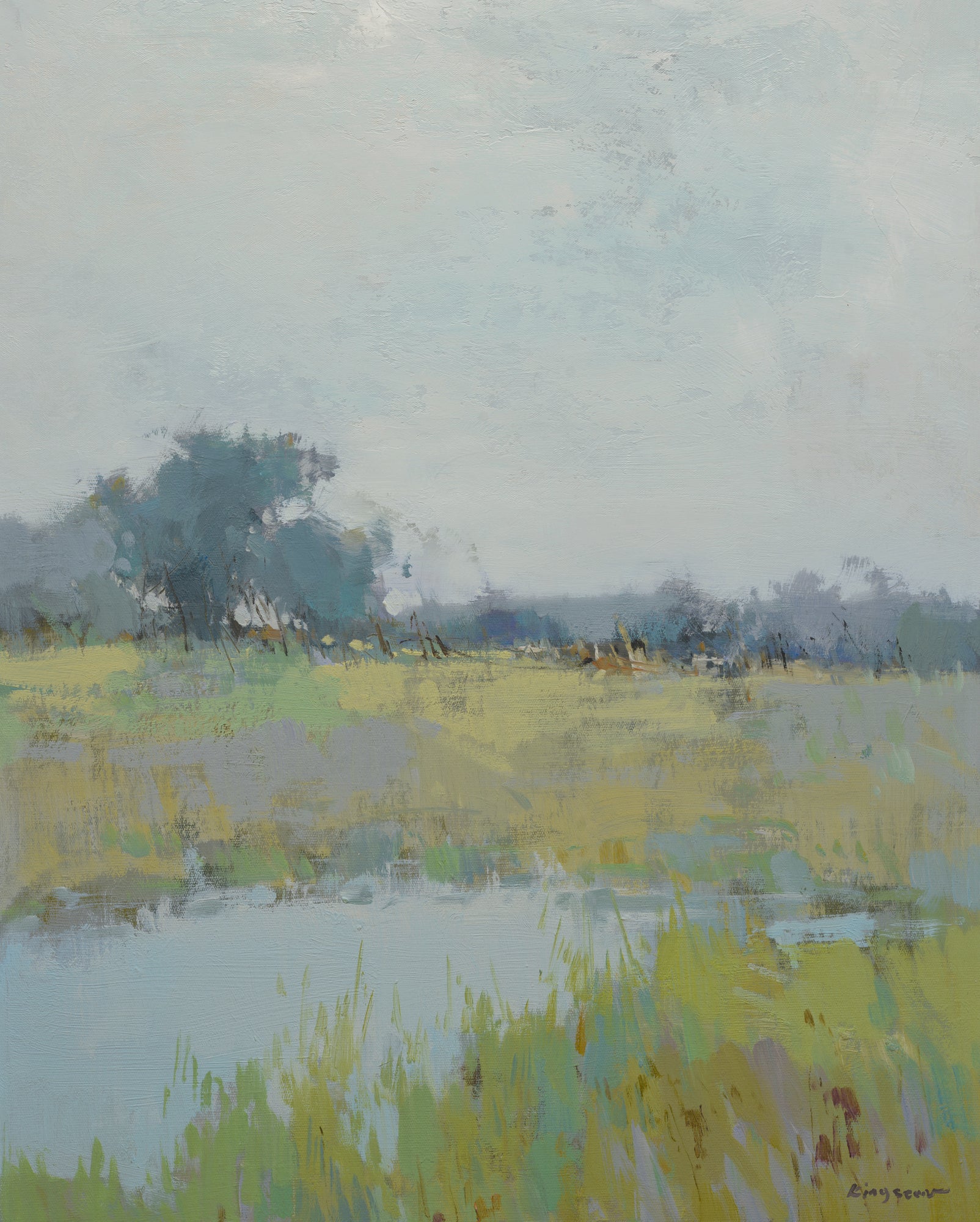 Giclée on Canvas-Modern Landscape Artwork A138B image 0