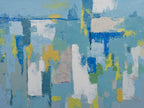 Giclee on Canvas-Modern Blue Abstract Piece 81910210 image 0
