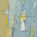 Giclee on Canvas-Abstract Gold and Blue 9210608 image 1