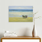 24x36 oil painting on canvas of boats on beach 451822 image 1