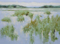 Studio Art 36X48 large oil painting of marsh landscape S-81912513 image 0