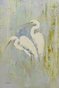 24x36 oil painting on canvas of 2 white egrets 41962708 image 0
