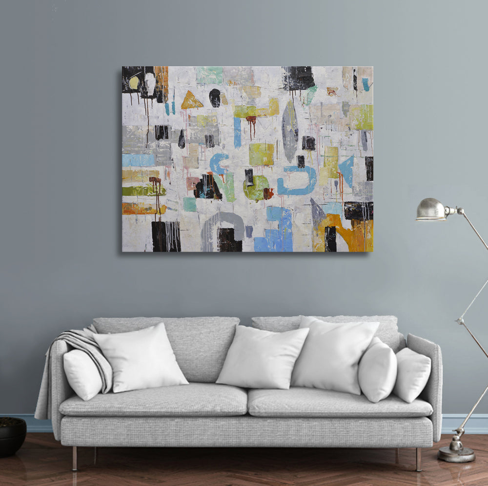 36x48 abstract oil painting on canvas 72071007 image 1