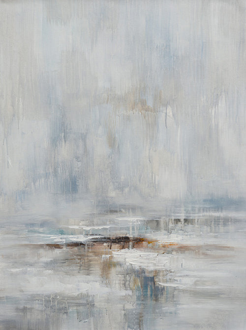 Abstract oil painting 36x48, Gray creek image 0