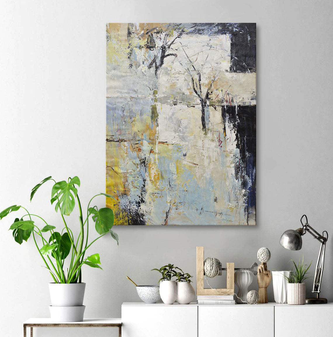 36x48 abstract oil painting on canvas 72071005 image 1