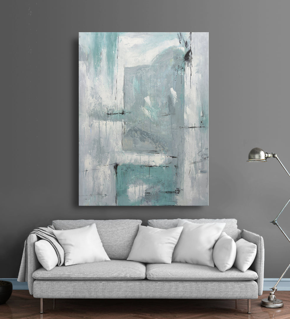 Studio art 36X48 large abstract oil painting S-81912503 image 1