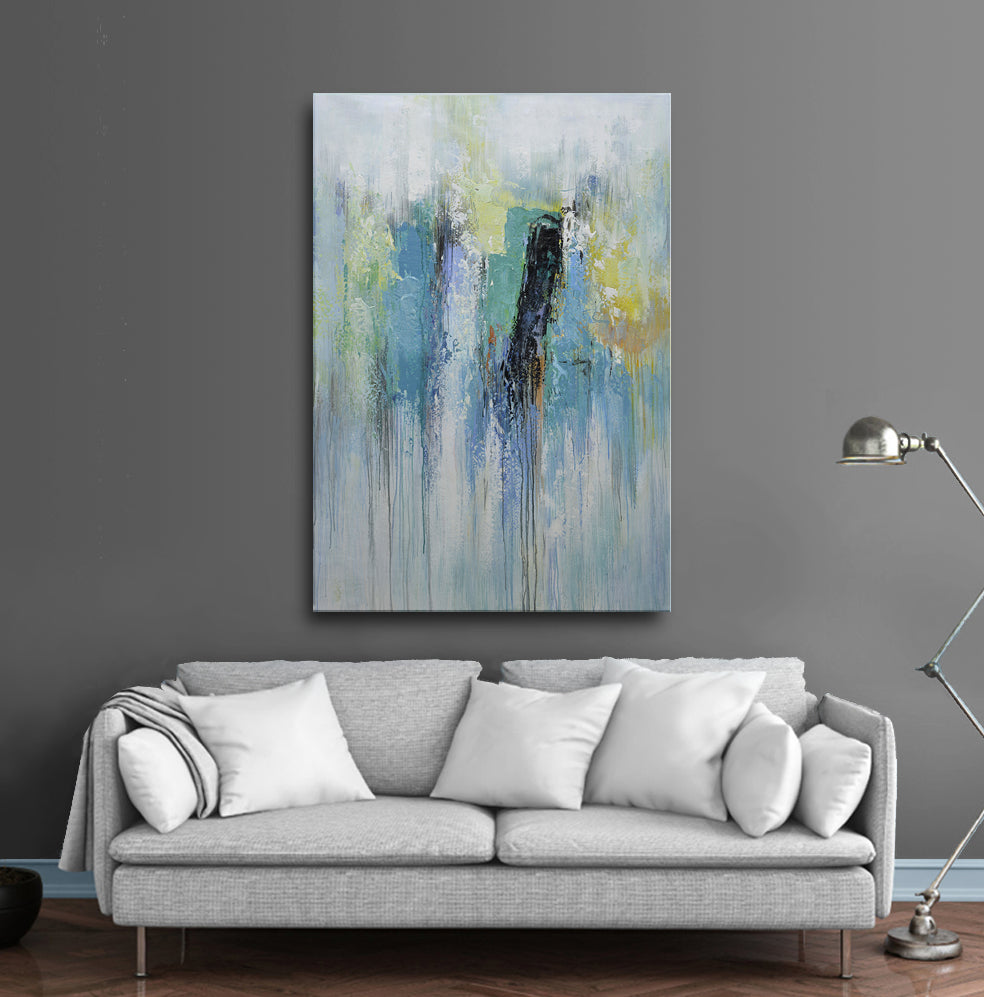 40x60 Large abstract oil painting on canvas 919100626 image 1