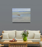 12x16 oil painting on canvas of little boat on beach 22010540 image 1