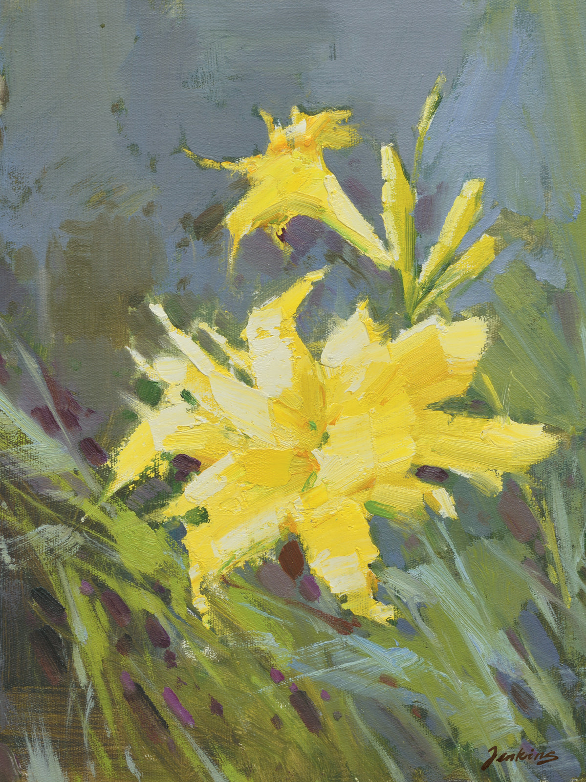 Giclee on Canvas-Contemporary Lilly Flowers Artwork 22010519 image 0