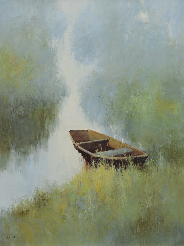 61510032 Little boat, 36"x48" Giclee on canvas image 0