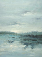 Giclee on Canvas- Modern Lake Landscape Piece 71981102 image 0