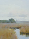 Giclee on Canvas-Modern Autumn Creek Landscape Artwork 423319 image 0