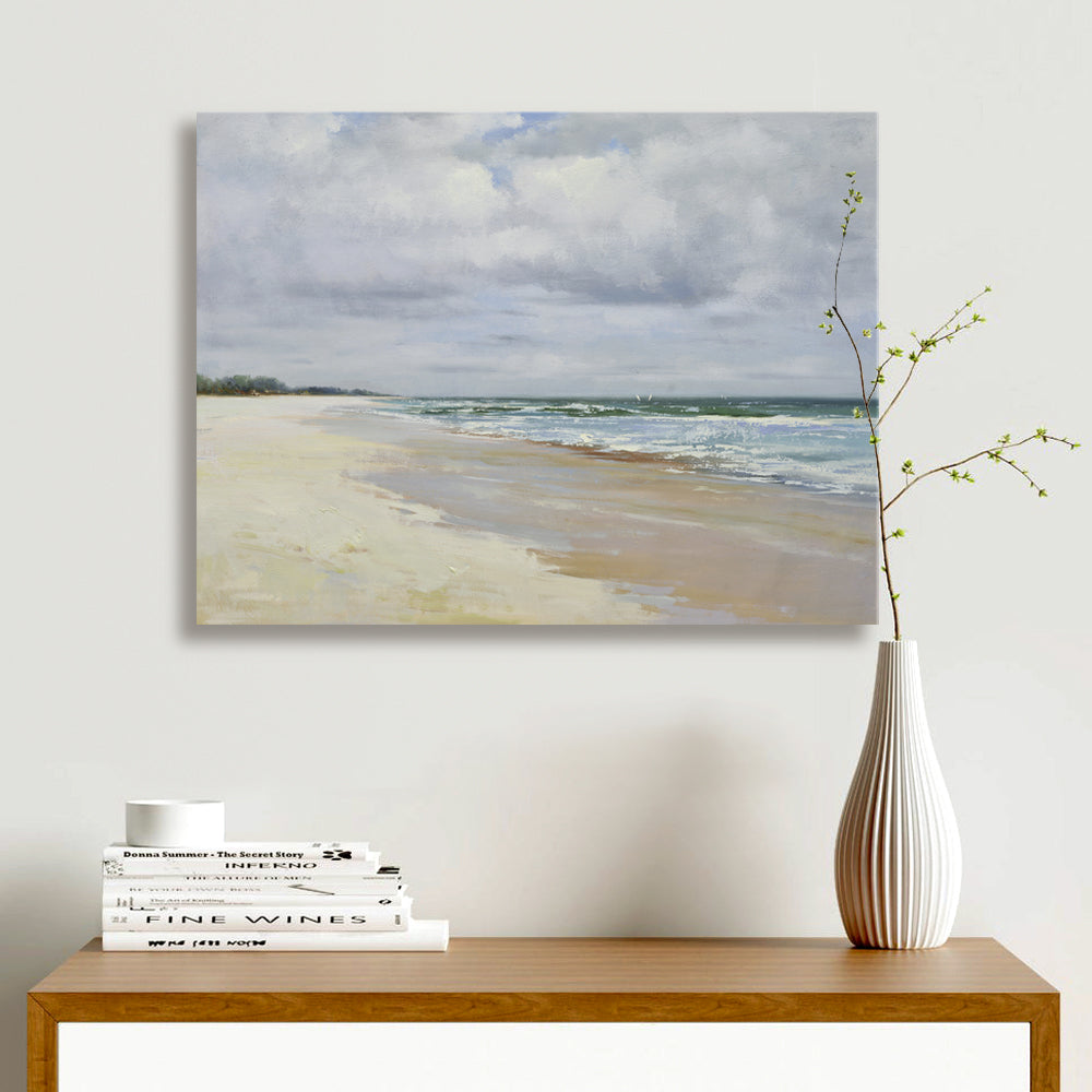 Giclee on canvas white sand beach 72071029G image 1