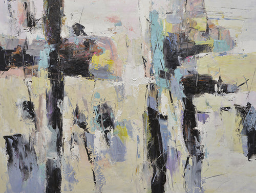 copy of 36x48 abstract oil painting on canvas 72071017B image 0