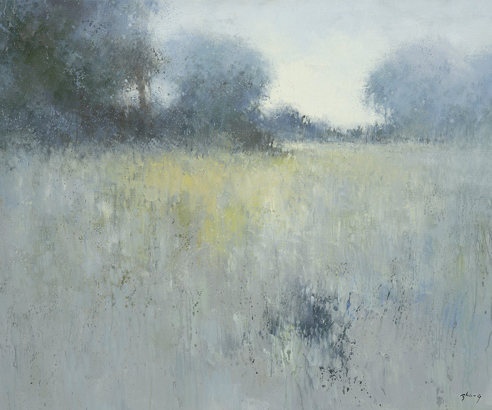 Modern landscape with woods, 20"x24", Giclee on canvas image 0