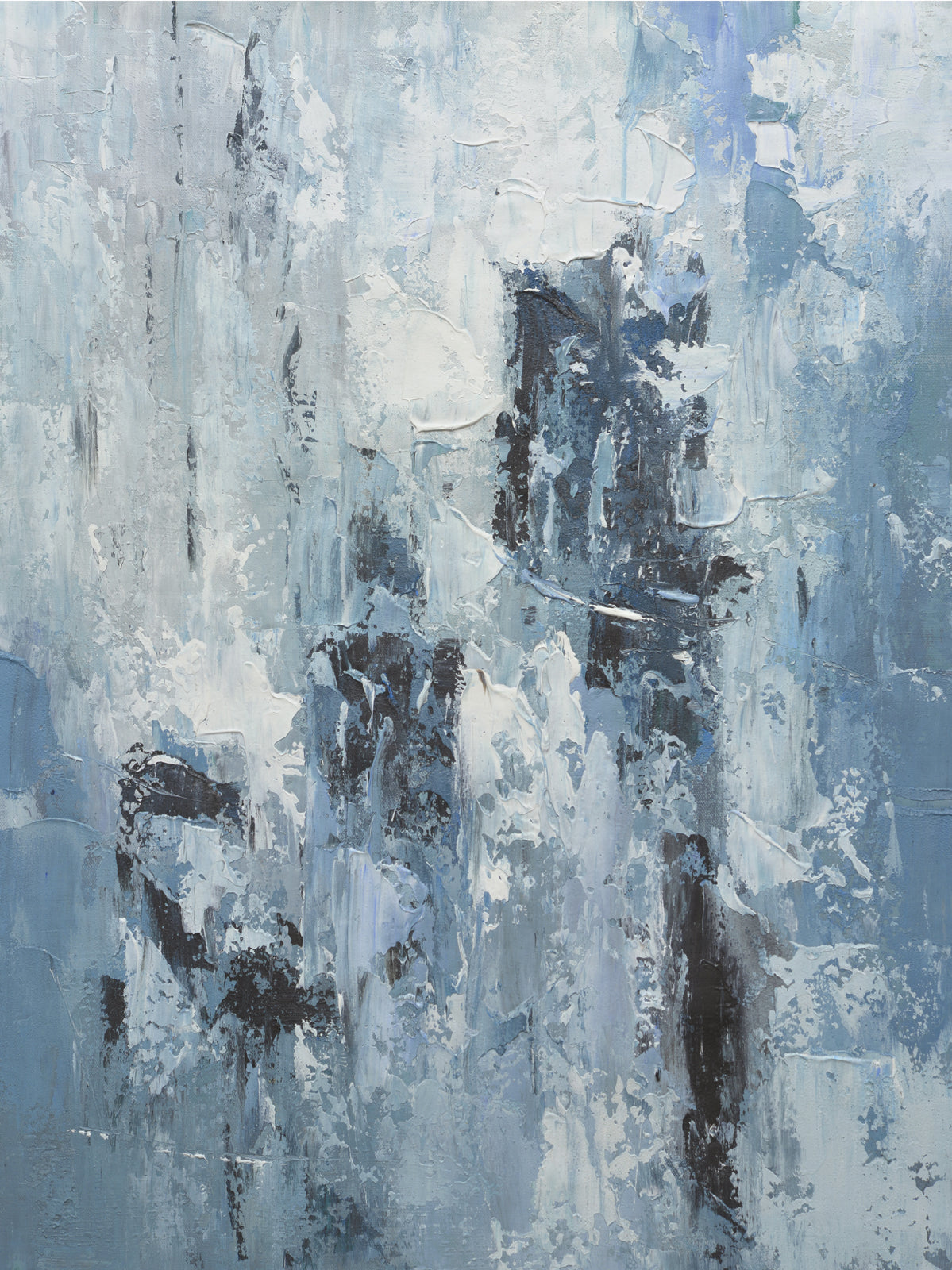 Giclee on Canvas-Blues Abstract Piece 422014 image 0