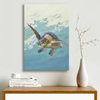 24x36 oil painting of Turtle on canvas 42071005 image 1