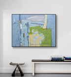 Studio art 36X48 large abstract oil painting S-81912506 image 1