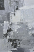 Giclée on Canvas-Modern Gray &Black Theme Abstract Artwork 9220115 image 0
