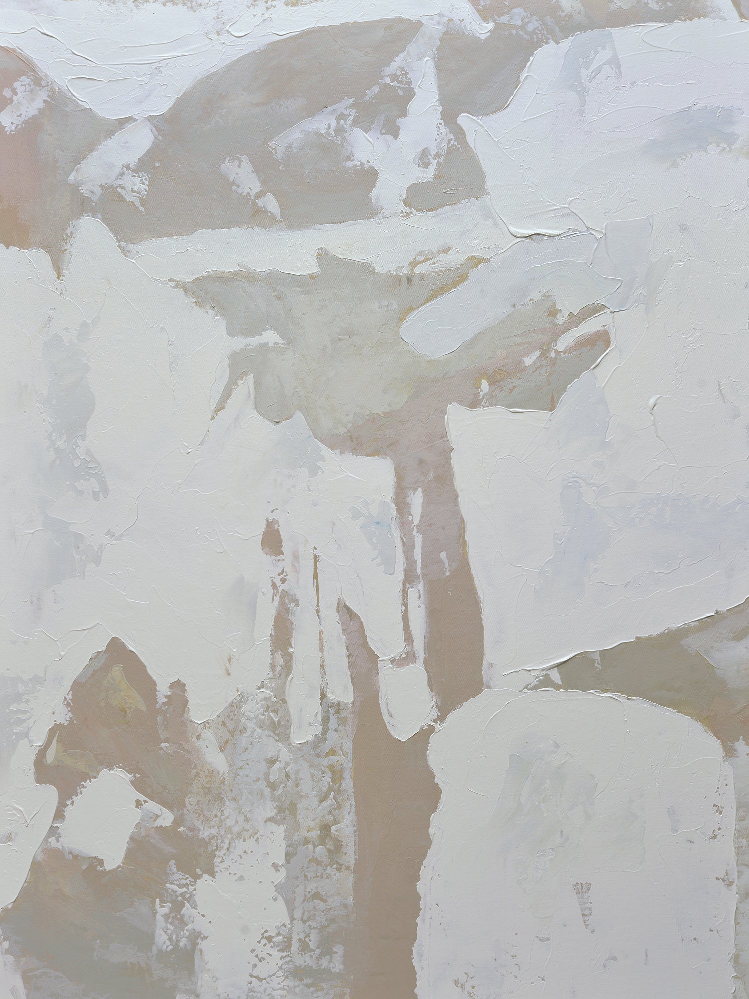 Giclee on Canvas-Modern White &Beige Abstract  Artwork 922617 image 0