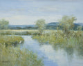 Giclee on Canvas-Modern River Landscape Artwork A148 image 0