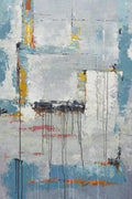 24x36 abstract oil painting on canvas with blues 419101402 image 0