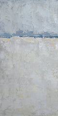 Giclée on Canvas-Modern Gray &Blue Theme Abstract Artwork 9220109A image 0