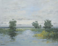 copy of Giclee on Canvas-Modern River Landscape Artwork A150 image 0