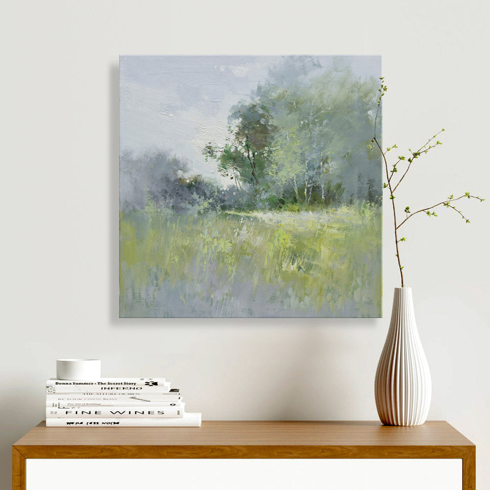 16x16 oil painting on canvas of modern landscape 22010504 image 1