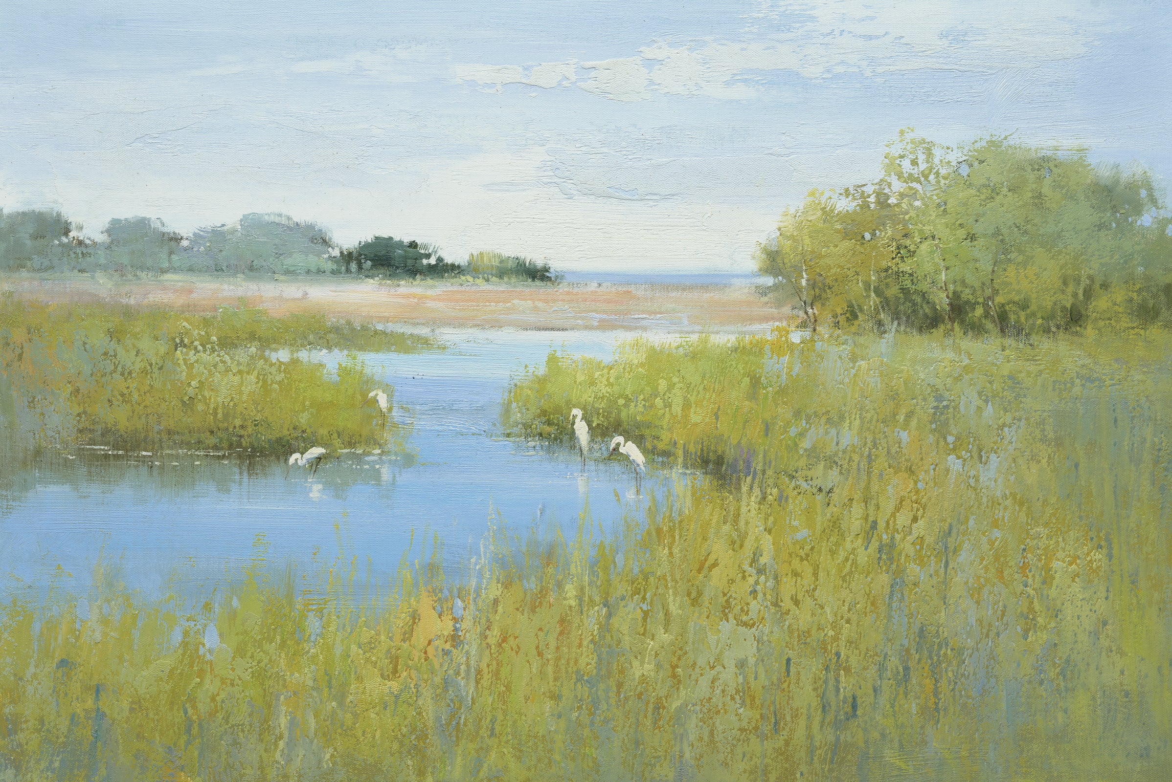 Giclee on Canvas-Contemporary Marsh Landscape 421707 image 0