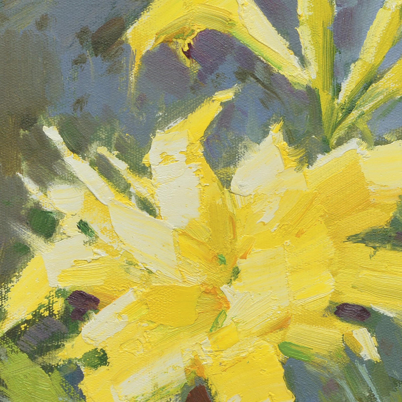 Giclee on Canvas-Contemporary Lilly Flowers Artwork 22010519 image 1