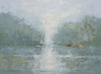 Studio art 36X48 large oil painting of marsh landscape S-81912301 image 0